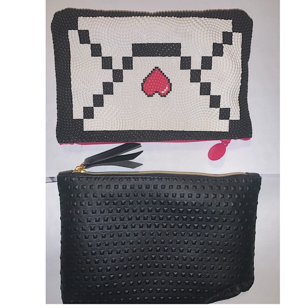 Set of 2 Small Zippered Cosmetic Bags...Never Used